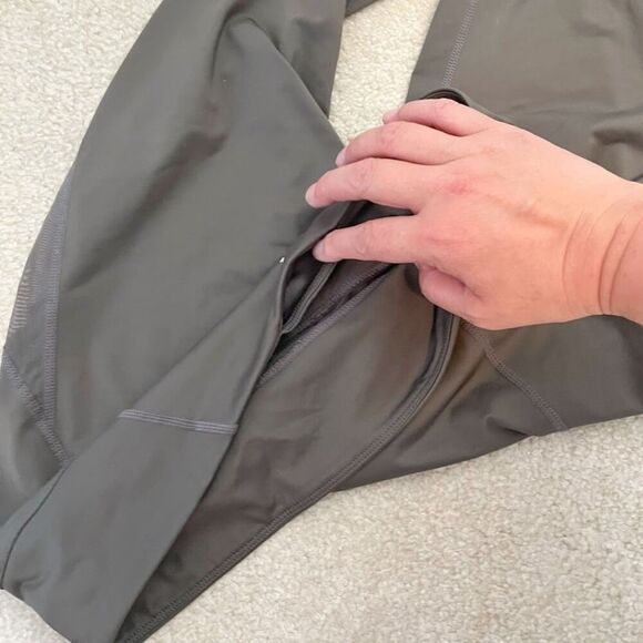 Joy Lab High Rise Sheer Paneled Perforated Holes Full Length Athletic Leggings - Picture 12 of 13